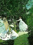 Claude Lorrain women in a garden oil